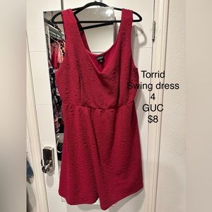 Torrid swing dress 4 EUC